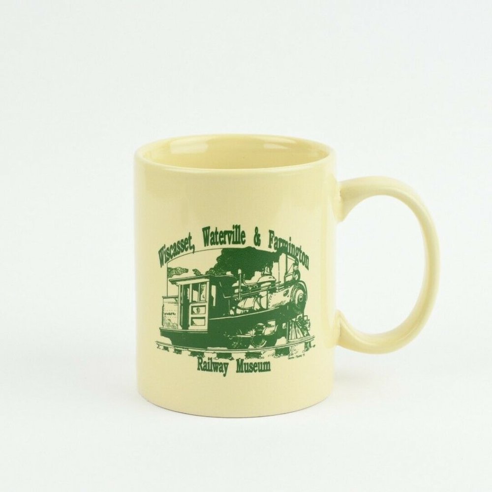 Wiscasset Waterville Farmington Railway Museum Maine Coffee Mug Railroad Train